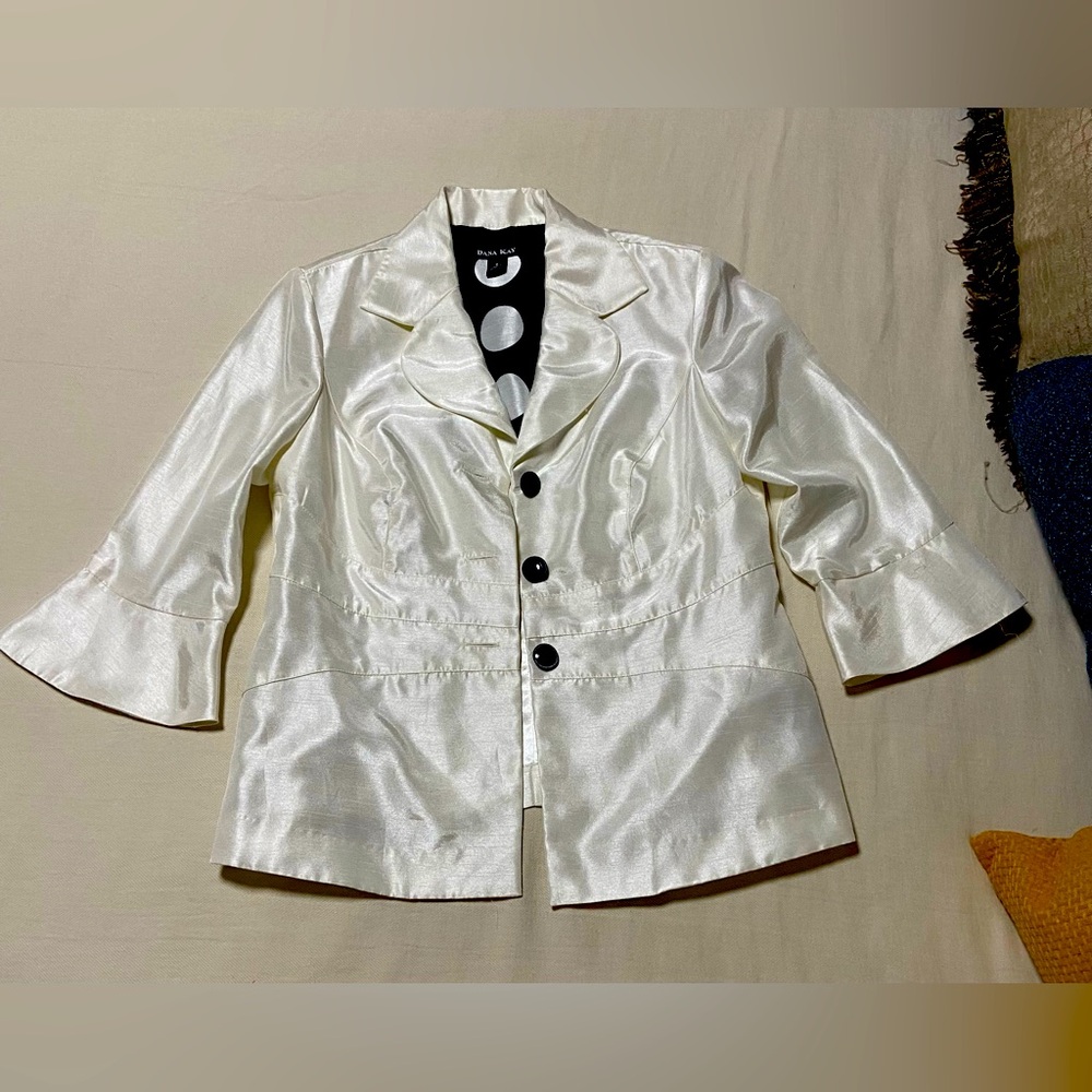 DANA KAY dress jacket, shiney